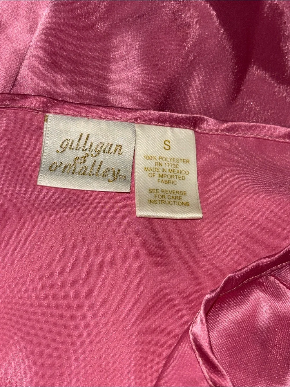 Gilligan & O'Malley Rose Satin Slip